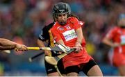 10 September 2017; Julia White of Cork scores the winning point late during the Liberty Insurance All-Ireland Senior Camogie Final match between Cork and Kilkenny at Croke Park in Dublin. Photo by Piaras Ó Mídheach/Sportsfile