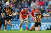 10 September 2017; Katrina Mackey of Cork in action against Grace Walsh of Kilkenny during the Liberty Insurance All-Ireland Senior Camogie Final match between Cork and Kilkenny at Croke Park in Dublin. Photo by Piaras Ó Mídheach/Sportsfile