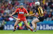 10 September 2017; Orla Cronin of Cork in action against Catherine Foley of Kilkenny during the Liberty Insurance All-Ireland Senior Camogie Final match between Cork and Kilkenny at Croke Park in Dublin. Photo by Piaras Ó Mídheach/Sportsfile