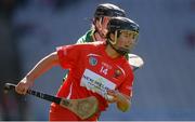 10 September 2017; Linda Collins of Cork in action against Emma Coffey of Meath during the Liberty Insurance All-Ireland Intermediate Camogie Championship Final match between Cork and Meath at Croke Park in Dublin. Photo by Piaras Ó Mídheach/Sportsfile
