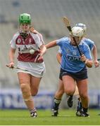 10 September 2017; Julie McLoughlin of Westmeath in action against Sinéad Wylde of Dublin during the Liberty Insurance All-Ireland Premier Junior Camogie Championship Final match between Dublin and Westmeath at Croke Park in Dublin. Photo by Piaras Ó Mídheach/Sportsfile