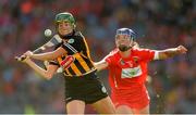 10 September 2017; Denise Gaule of Kilkenny in action against Ashling Thompson of Cork during the Liberty Insurance All-Ireland Senior Camogie Camogie Final match between Cork and Kilkenny at Croke Park in Dublin. Photo by Piaras Ó Mídheach/Sportsfile