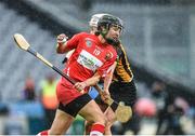 10 September 2017; Julia White of Cork is tackled by Davina Tobin of Kilkenny before going on to score the winning point during the Liberty Insurance All-Ireland Senior Camogie Camogie Final match between Cork and Kilkenny at Croke Park in Dublin. Photo by Matt Browne/Sportsfile