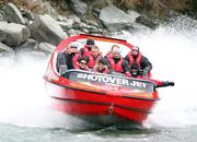 19 June 2012; Ireland players and management, including head coach Declan Kidney, back row, on the left, on the Shotover Jet, on squad activity day ahead of their Steinlager Series 2012 3rd test, game against New Zealand on Saturday. Ireland Rugby Squad Activity Day, Queenstown, New Zealand. Picture credit: Dianne Manson / SPORTSFILE