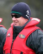 19 June 2012; Ireland head coach Declan Kidney at the Shotover Jet, on squad activity day ahead of their Steinlager Series 2012 3rd test, game against New Zealand on Saturday. Ireland Rugby Squad Activity Day, Queenstown, New Zealand. Picture credit: Dianne Manson / SPORTSFILE