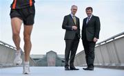 20 June 2012; In attendance at the Launch of the Grant Thornton Corporate 5K Team Challenge are, Colin Feely, left, Partner, Grant Thornton and Paul McCann, Managing Partner, Grant Thornton. Business Advisors Grant Thornton and Athletics Ireland have announced new running event to take place in the heart of the Irish business district. The Grant Thornton Corporate 5K Team Challenge will take place through the streets of the Dublin Docklands on the evening of 6th September 2012 and is aimed at encouraging social running amongst Dublin's business community. City Quay, Dublin. Picture credit: Brendan Moran / SPORTSFILE