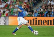 18 June 2012; Giorgio Chiellini, Italy. EURO2012, Group C, Republic of Ireland v Italy, Municipal Stadium Poznan, Poznan, Poland. Picture credit: Brendan Moran / SPORTSFILE