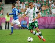 18 June 2012; Jonathan Walters, Republic of Ireland. EURO2012, Group C, Republic of Ireland v Italy, Municipal Stadium Poznan, Poznan, Poland. Picture credit: Brendan Moran / SPORTSFILE