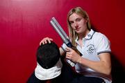 21 June 2012; Twenty-one year-old Natalya Coyle, from Co. Meath, who was announced as Ireland's nominated Olympic competitor in Modern Pentathlon at a press reception in the Pavilion Bar at Trinity College, Dublin.  Picture credit: Brendan Moran / SPORTSFILE
