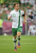 18 June 2012; Simon Cox, Republic of Ireland. EURO2012, Group C, Republic of Ireland v Italy, Municipal Stadium Poznan, Poznan, Poland. Picture credit: Brendan Moran / SPORTSFILE