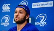 11 September 2017; Leinster's Jamison Gibson-Park during a press conference at Leinster Rugby Headquarters in Dublin. Photo by Ramsey Cardy/Sportsfile