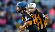10 September 2017; Davina Tobin of Kilkenny and team-mate Meighan Farrell, left, during the Liberty Insurance All-Ireland Senior Camogie Final match between Cork and Kilkenny at Croke Park in Dublin. Photo by Piaras Ó Mídheach/Sportsfile