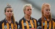10 September 2017; Kilkenny's, from left, Davina Tobin, Grace Walsh and Collette Dormer before the Liberty Insurance All-Ireland Senior Camogie Final match between Cork and Kilkenny at Croke Park in Dublin. Photo by Piaras Ó Mídheach/Sportsfile