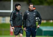 11 September 2017; Munster technical coach Felix Jones, left, and director of rugby Rassie Erasmus during Munster Rugby squad training at the University of Limerick in Limerick. Photo by Diarmuid Greene/Sportsfile