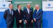 12 September 2017; In attendance at the Colm Cooper Testimonial Dinner launch are, from left, MC Matt Cooper, former Kerry footballer Colm Cooper, Mick Culhane, Chairman, Colm 'Gooch' Cooper Testimonial, and Lorcan Harding, Director of Sales & Distribution, Zurich Insurance, at Zurich Insurance in Ballsbridge, Dublin. Photo by Piaras Ó Mídheach/Sportsfile