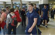 13 September 2017; Luke McGrath of Leinster pictured during the squad's arrival at OR Tambo Airport in Johannesburg, South Africa. Photo by Sydney Seshibedi/Sportsfile