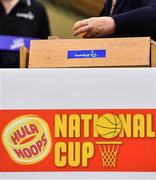 13 September 2017; A general view of  the draw for the Hula Hoops Women's National Cup, at the official launch of the Basketball Ireland season 2017/18 at the National Basketball Arena in Tallaght, Dublin.     Photo by Brendan Moran/Sportsfile