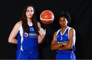 13 September 2017; Meghan Donohue, left, and Jasmine Walker of Maxol WIT Wildcats, Waterford, pictured at the official launch of the Basketball Ireland season 2017/18 at the National Basketball Arena in Tallaght, Dublin, where the Hula Hoops National Cup draw also took place. Photo by Sam Barnes/Sportsfile