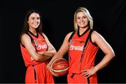 13 September 2017; Aoife O'Halloren, left, and Hannah Taunton of Pyrobel Killester, Dublin, pictured at the official launch of the Basketball Ireland season 2017/18 at the National Basketball Arena in Tallaght, Dublin, where the Hula Hoops National Cup draw also took place. Photo by Sam Barnes/Sportsfile