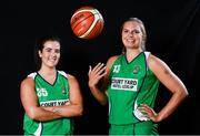 13 September 2017; Erin Bracken, left, and Devin Brookshire of Courtyard Liffey Celtics, Kildare, pictured at the official launch of the Basketball Ireland season 2017/18 at the National Basketball Arena in Tallaght, Dublin, where the Hula Hoops National Cup draw also took place. Photo by Sam Barnes/Sportsfile