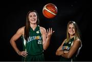 13 September 2017; Shannon Brady, left, and Mackenzie Rule of Meteors, Dublin, pictured at the official launch of the Basketball Ireland season 2017/18 at the National Basketball Arena in Tallaght, Dublin, where the Hula Hoops National Cup draw also took place. Photo by Sam Barnes/Sportsfile