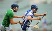 23 June 2012; Stephen Maher, Laois, in action against Gavin O'Mahony, Limerick. GAA Hurling All-Ireland Senior Championship Preliminary Phase 1, Limerick v Laois, Gaelic Grounds, Limerick. Picture credit: Diarmuid Greene / SPORTSFILE