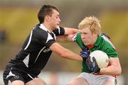 24 June 2012; Sean Regan, Mayo, in action against Stephen Barrett, Sligo. Electric Ireland Connacht GAA Football Minor Championship Semi-Final, Mayo v Sligo, McHale Park, Castlebar, Co. Mayo. Photo by Sportsfile