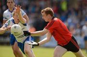 24 June 2012; Brendan McArdle, Down, in action against Kieran Hughes, Monaghan. Ulster GAA Football Senior Championship Semi-Final, Down v Monaghan, Morgan Athletic Grounds, Armagh. Picture credit: Oliver McVeigh / SPORTSFILE