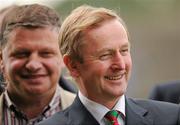 24 June 2012; An Taoiseach Enda Kenny T.D. alongside John O Mahoney T.D, at the official opening of the redeveloped McHale Park. Connacht GAA Football Senior Championship Semi-Final, Mayo v Leitrim, McHale Park, Castlebar, Co. Mayo. Photo by Sportsfile
