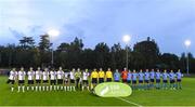 14 September 2017; The Dundalk and UCD teams line up before the SSE Airtricity National Under 19 League Enda McGuill Cup Final match between UCD and Dundalk at UCD Bowl, UCD, in Dublin. Photo by Matt Browne/Sportsfile