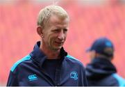 15 September 2017; Head Coach Leo Cullen in attendance during Leinster Rugby Captain's Run and Press Conference at Nelson Mandela Bay Stadium in Port Elizabeth, South Africa. Photo by Richard Huggard/Sportsfile