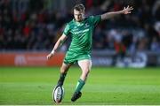 15 September 2017; Jack Carty of Connacht kicks a penalty during the Guinness PRO14 Round 3 match between Dragons and Connacht at Rodney Parade in Newport, Wales. Photo by Chris Fairweather/Sportsfile