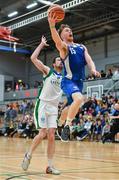 15 September 2017; Jack O'Mahony of UCC Demons in action against Eoin Quigley of Garvey's Tralee Warriors during the Basketball Ireland Men’s Super League match between UCC Demons and Garvey's Tralee Warriors at Mardyke Arena in Cork. Photo by Brendan Moran/Sportsfile