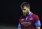 15 September 2017; Chris Mulhall of Drogheda United leaves the field after being sent off during the SSE Airtricity League Premier Division match between Drogheda United and Bohemians at United Park in Drogheda, Co. Louth. Photo by Seb Daly/Sportsfile