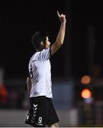 15 September 2017; Dinny Corcoran of Bohemians celebrates after scoring his side's fourth goal of the game during the SSE Airtricity League Premier Division match between Drogheda United and Bohemians at United Park in Drogheda, Co. Louth. Photo by Seb Daly/Sportsfile