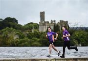 16 September 2017; Former Roscommon GAA footballer, Cathal Cregg and current Roscommon GAA footballer Niall Kilroy joined runners at the Lough Key parkrun where Vhi hosted a special event to celebrate their partnership with parkrun Ireland. Cathal Cregg and Niall Kilroy were on hand to lead the warm up for parkrun participants before completing the 5km course alongside newcomers and seasoned parkrunners alike. Vhi provided walkers, joggers, runners and volunteers at Lough Key parkrun with a variety of refreshments in the Vhi Relaxation Area at the finish line. A qualified physiotherapist was also available to guide participants through a post event stretching routine to ease those aching muscles. parkruns take place over a 5km course weekly, are free to enter and are open to all ages and abilities, providing a fun and safe environment to enjoy exercise. To register for a parkrun near you visit www.parkrun.ie. New registrants should select their chosen event as their home location. You will then receive a personal barcode which acts as your free entry to any parkrun event worldwide. Pictured are current Roscommon GAA footballer Niall Kilroy, left, and former Roscommon GAA footballer Cathal Cregg, at Lough Key, Co. Roscommon. Photo by Seb Daly/Sportsfile