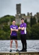 16 September 2017; Former Roscommon GAA footballer, Cathal Cregg and current Roscommon GAA footballer Niall Kilroy joined runners at the Lough Key parkrun where Vhi hosted a special event to celebrate their partnership with parkrun Ireland. Cathal Cregg and Niall Kilroy were on hand to lead the warm up for parkrun participants before completing the 5km course alongside newcomers and seasoned parkrunners alike. Vhi provided walkers, joggers, runners and volunteers at Lough Key parkrun with a variety of refreshments in the Vhi Relaxation Area at the finish line. A qualified physiotherapist was also available to guide participants through a post event stretching routine to ease those aching muscles. parkruns take place over a 5km course weekly, are free to enter and are open to all ages and abilities, providing a fun and safe environment to enjoy exercise. To register for a parkrun near you visit www.parkrun.ie. New registrants should select their chosen event as their home location. You will then receive a personal barcode which acts as your free entry to any parkrun event worldwide. Pictured are current Roscommon GAA footballer Niall Kilroy, left, and former Roscommon GAA footballer Cathal Cregg, at Lough Key, Co. Roscommon. Photo by Seb Daly/Sportsfile