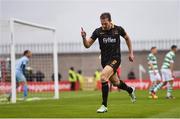 16 September 2017; David McMillan of Dundalk celebrates after scoring his side's first goal during the EA Sports Cup Final between Shamrock Rovers and Dundalk at Tallaght Stadium in Dublin. Photo by Stephen McCarthy/Sportsfile