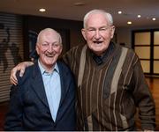 16 September 2017; Former Dublin football and hurling team-mates Jimmy Grey, left, and Marcus Wilson, in attendance at the GPA Former Players Event at Croke Park in Dublin. Photo by Cody Glenn/Sportsfile