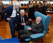 16 September 2017; Former Tipperary hurler Eddie O'Donnell, from left, in conversation with former Cork hurler Pat Moylan, and former Tipperary hurler Mackey McKenna, in attendance during the GPA Former Players Event at Croke Park in Dublin. Photo by Cody Glenn/Sportsfile