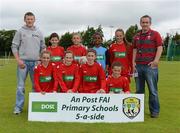 26 June 2012; The Monaleen NS, Limerick, team. An Post FAI Primary Schools 5-a-Side Girls “B” Section All-Ireland Finals, Athlone IT, Athlone, Co. Westmeath. Picture credit: Brian Lawless / SPORTSFILE