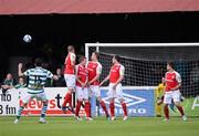 26 June 2012; Killian Brennan, 15, Shamrock Rovers, shoots to score his side's first goal from a free kick. EA Sports Cup Quarter-Final, St Patrick's Athletic v Shamrock Rovers, Richmond Park, Dublin. Picture credit: David Maher / SPORTSFILE