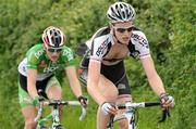 24 June 2012; Conor Dunne, VL Technics, leads Sam Bennett, An Post Sean Kelly Team, during the Elite Men's Road Race National Championships. Clonmel, Co. Tipperary. Picture credit: Stephen McMahon / SPORTSFILE