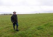 27 June 2012; Trainer John Oxx, walks the ground at the Curragh racecourse after a Pre-Dubai Duty Free Irish Derby media morning. Curraghbeg Stables, The Curragh, Co. Kildare. Picture credit: David Maher / SPORTSFILE