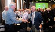 16 September 2017; Former Kilkenny hurler Eddie Keher is congratulated after receiving his Lifetime Achievement Award at the GPA Former Players Event at Croke Park in Dublin. Photo by Cody Glenn/Sportsfile