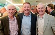 16 September 2017; Twins Seamus Carr, left, and Patrick Carr, right, with Manus Boyle, all former Donegal footballers, in attendance during the GPA Former Players Event at Croke Park in Dublin. Photo by Cody Glenn/Sportsfile