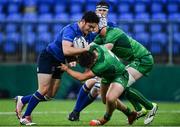 16 September 2017; Niall McEniff of Leinster is tackled by Dylan Tierney-Martin of Connacht during the U19 Interprovincial Series match between Leinster and Connacht at Donnybrook Stadium in Donnybrook, Dublin. Photo by Sam Barnes/Sportsfile