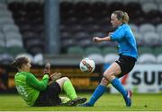 16 September 2017; Kerri Letmon of UCD Waves shoots to score her side's second goal during the Continental Tyres Women's National League Shield Final match between Galway WFC and UCD Waves at Eamonn Deasy Park in Galway. Photo by Eóin Noonan/Sportsfile