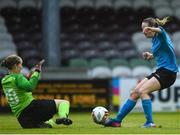 16 September 2017; Kerri Letmon of UCD Waves shoots to score her side's second goal during the Continental Tyres Women's National League Shield Final match between Galway WFC and UCD Waves at Eamonn Deasy Park in Galway. Photo by Eóin Noonan/Sportsfile