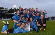 16 September 2017; UCD Waves players celebrate with the shield after the Continental Tyres Women's National League Shield Final match between Galway WFC and UCD Waves at Eamonn Deasy Park in Galway. Photo by Eóin Noonan/Sportsfile
